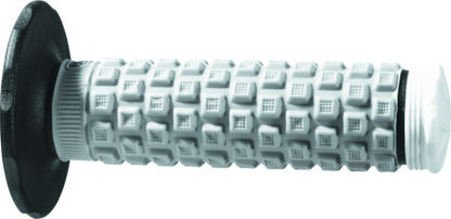 ProTaper Pillow Top Large Flange ATV grips in black, gray, and white with textured surface for enhanced control.