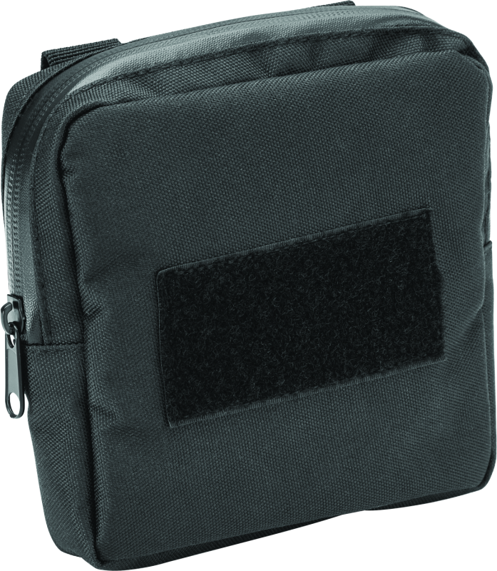 Kuryakyn Quick Stash Molle Pouch for motorcycles with durable fabric and multiple attachment points for secure storage