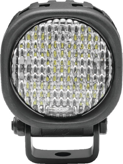 Kuryakyn Lodestar 750L Flood Beam High-Output Driving Lights mounted on a powersports vehicle, showing bright LED illumination.