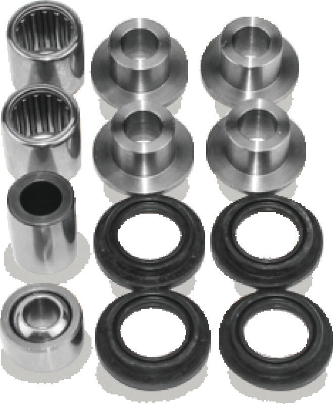 QuadBoss Kawasaki KVF650 Brute Force 4x4 lower A-arm repair kit with replacement parts for ATV suspension.