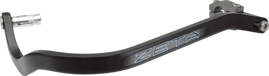 ZETA Armor Handguards Bend Black for 1 1/8-inch motorcycle handlebars, lightweight aluminum motorcycle hand guards with part number ZE72-0101.