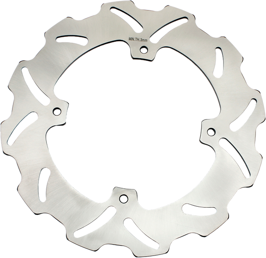 ALL BALLS 18-0049 brake rotor in stainless steel, precision ground with 36HRC hardness for enhanced braking performance