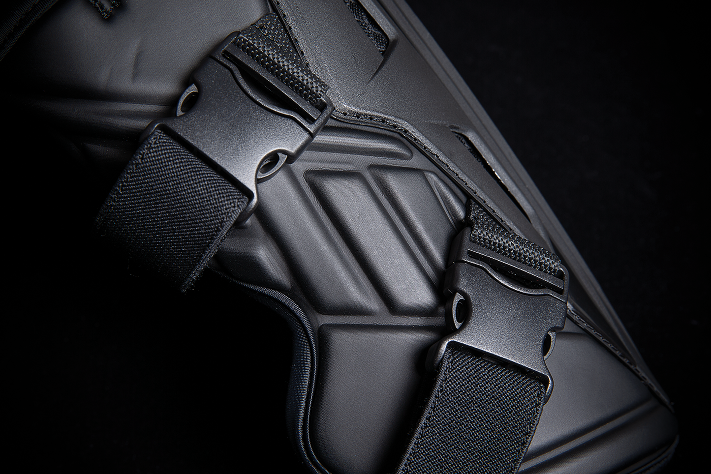 Black ICON Field Armor 3™ Knee Guards in L/XL size, designed for motorcycle protection and durability.
