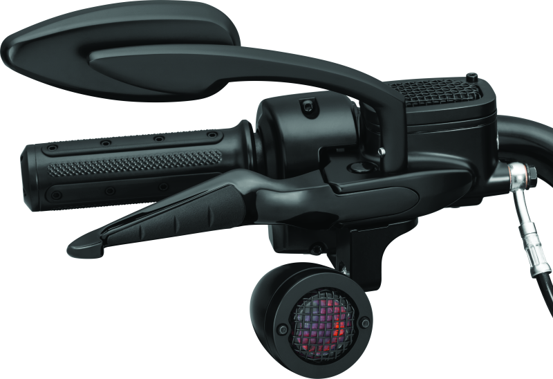 Black Kuryakyn ISO Levers for Harley Davidson Touring Models 2017-2020, featuring ergonomic design and high-quality craftsmanship.