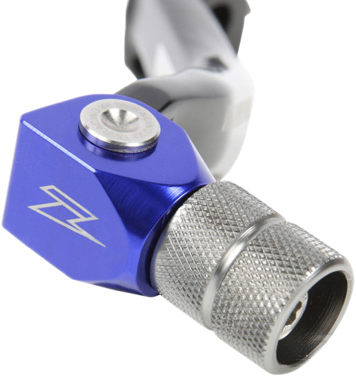 Blue ZETA replacement tip mount for ZE90-3916, versatile 6-position shift tip for ZETA gear, shown in a close-up image.