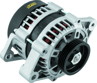 QuadBoss alternator for John Deere Gator XUV 825i 4x4, part #463762, shown with electrical connections and metallic casing.