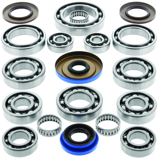 QuadBoss transaxle bearing kit for Polaris ACE 325 and Ranger models, parts #417768, with bearings and components for vehicle maintenance.