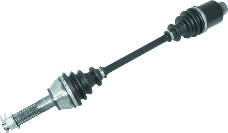QuadBoss replacement axle for Polaris Ranger 6x6 700/800 Series, part #609457, showing the durable metal axle component.