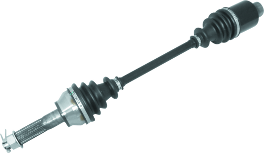 QuadBoss replacement axle for Polaris Ranger 6x6 700/800 Series, part #609457, showing the durable metal axle component.