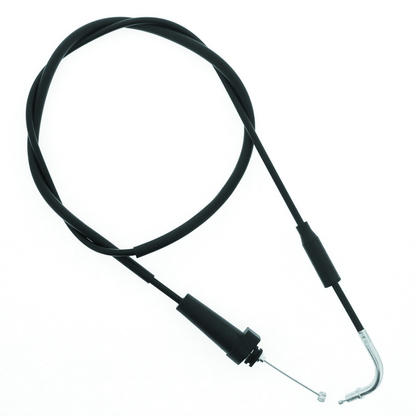 QuadBoss throttle cable for Suzuki LT-F250 QuadRunner, 1990-1999, showing the cable with connectors and protective housing.