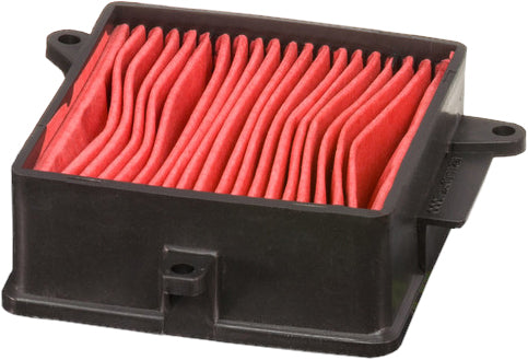 Hiflofiltro HFA5007 air filter for high performance engines, shown with its clean, pleated design and brand label.