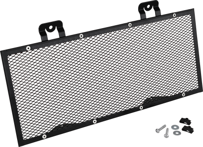 Bill's Exhausts Show Chrome Radiator Grille for Ryker 41-419 engine, shiny chrome finish, detailed close-up of the grille design