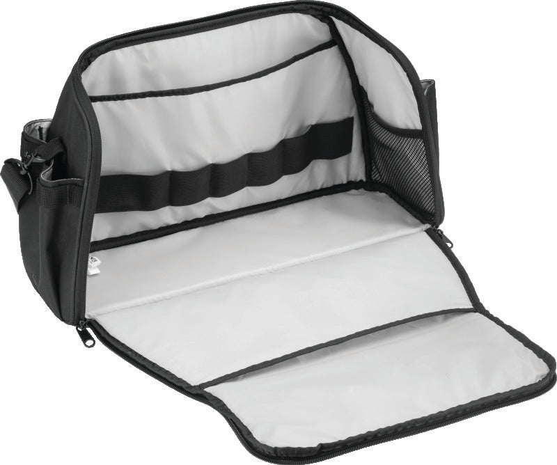 Kuryakyn Momentum Gunslinger Range Bag for motorcycle gun storage with multiple compartments and durable construction.