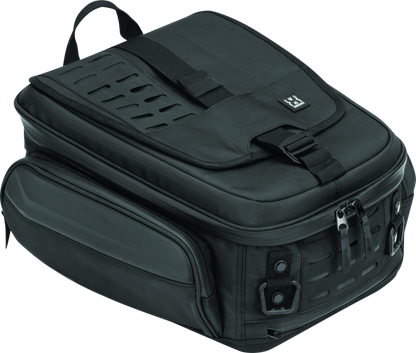 Kuryakyn Xkursion XB Ambassador motorcycle tail bag shown on bike, weather-resistant and versatile storage for motorcycle touring.