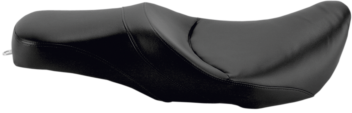 Black SADDLEMEN Pro Tour Seat for Harley FLH '97-'07, designed for comfort and style, with detailed stitching and durable construction.