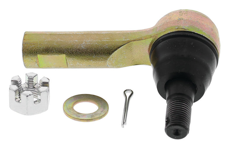 QuadBoss outer end tie rod assembly kit for Kawasaki KRF800 Teryx, showing the durable metal tie rod and joint components.