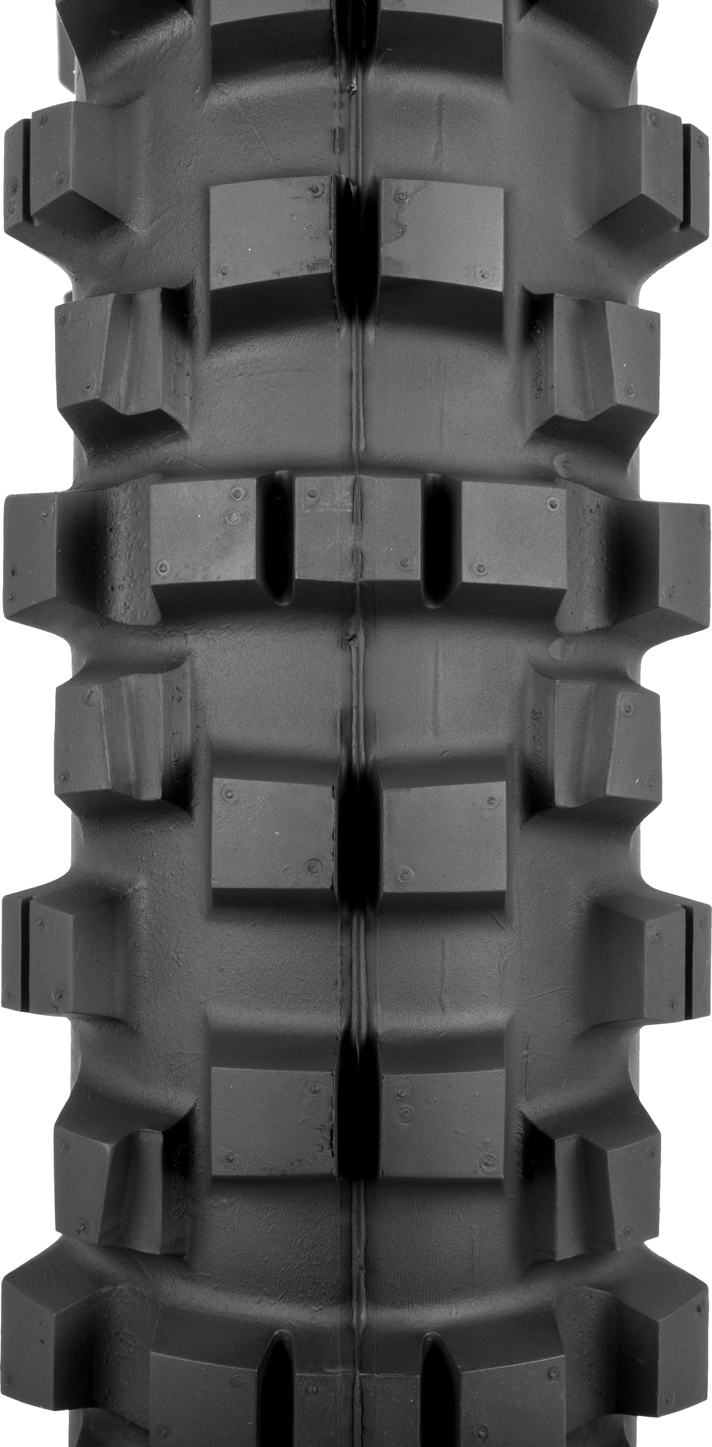 Shinko 87-4381S 525 Cheater Series rear tire for off-road trail riding, 120/90-19 size, rugged tread design for trail performance
