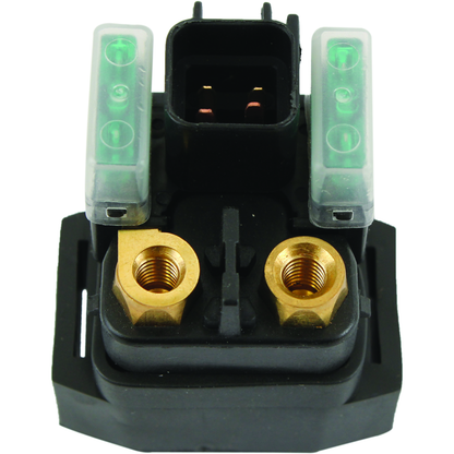 QuadBoss starter solenoid and relay for Suzuki LT-F250 Ozark, 2002-2007, showing the electrical components and wiring connections.