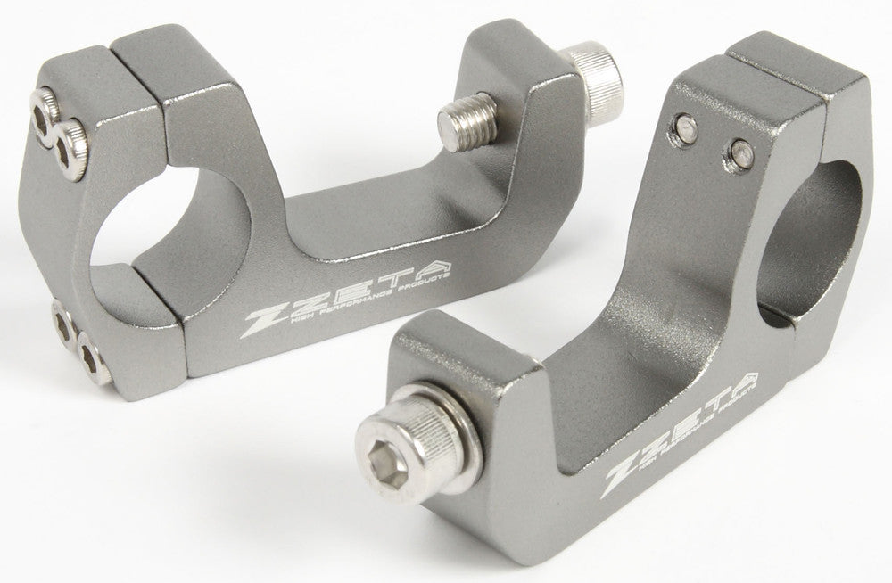 ZETA U Clamp Kit for 1 1/8 inch handguard bars, part ZE71-1618, showing black U-shaped clamps with mounting hardware.