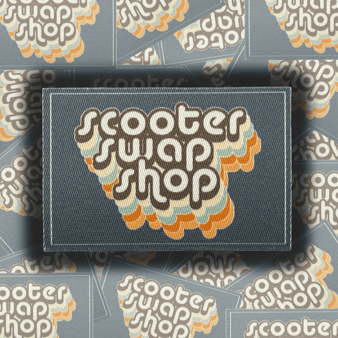 Fabric Retro Sticker - Howling Moto