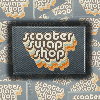 Fabric Retro Sticker - Howling Moto
