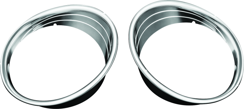 Kuryakyn, Kuryakyn Driving Light Bezels for Indian Chieftain – Chrome Finish Part #5622