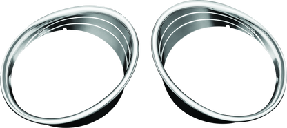 Kuryakyn, Kuryakyn Driving Light Bezels for Indian Chieftain – Chrome Finish Part #5622