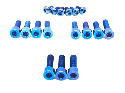 Titanium FastAce Fork Bolt Kits (17 pcs) ALX13RC (2.0) and AHX12RV (3.0)