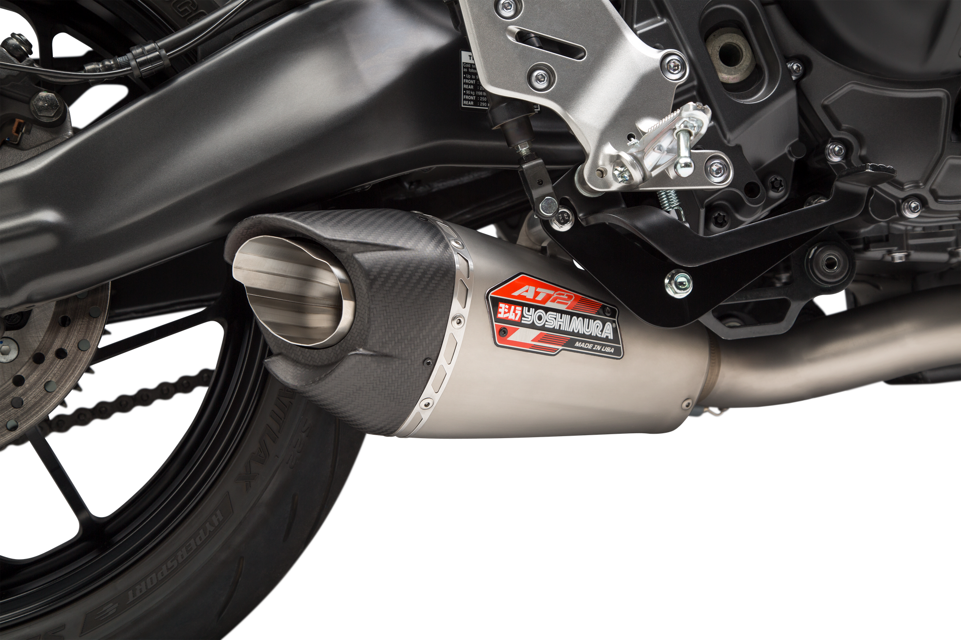 YOSHIMURA, Yoshimura 13992AP521 Exhaust Race AT2 Full System SS/SS/CF for Yamaha