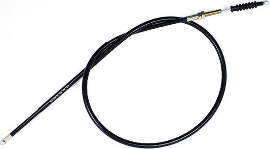 Motion Pro black vinyl clutch cable with longitudinally-wound housing, designed for motorcycle clutch systems.