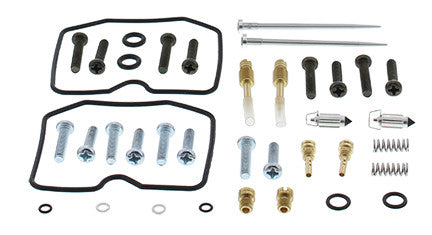 All Balls carburetor rebuild kit with ethanol-resistant components, designed for motorcycle or ATV carburetors.