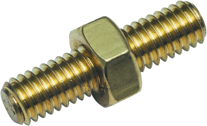 Kuryakyn antenna adapter for Indian and Victory motorcycles, part 869, shown attached to motorcycle antenna connection.