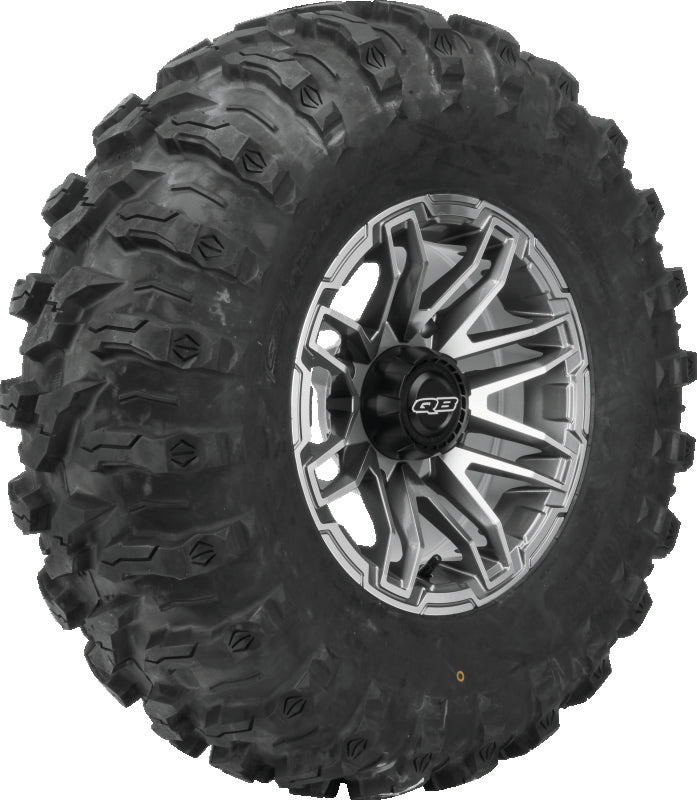 QuadBoss Stryker 14x7 aluminum wheel for powersports vehicles, featuring a sleek design and durable construction.
