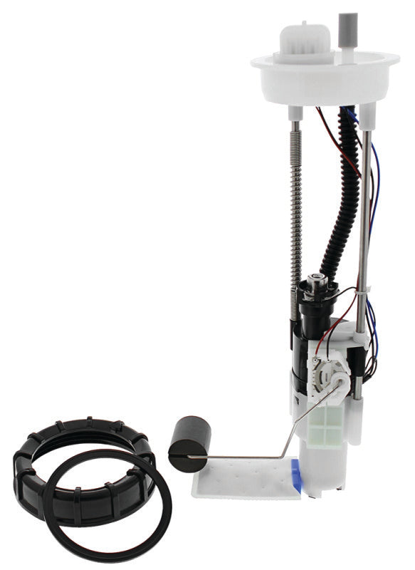 QuadBoss fuel pump module for Polaris Scrambler 850 HO 2013-2014, includes pump and wiring for engine fuel system.