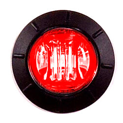 Red 3/4-inch LED light from XTC Power Products, showing the bright red LED bulb and mounting base.