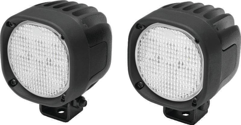 Kuryakyn Lodestar 1850L high-output driving lights for powersports vehicles, showing the sleek black and chrome design.