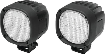 Kuryakyn Lodestar 1850L high-output driving lights for powersports vehicles, showing the sleek black and chrome design.
