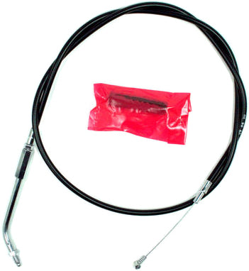 Motion Pro black vinyl motorcycle idle cable for maintenance, featuring durable construction and precise fit.