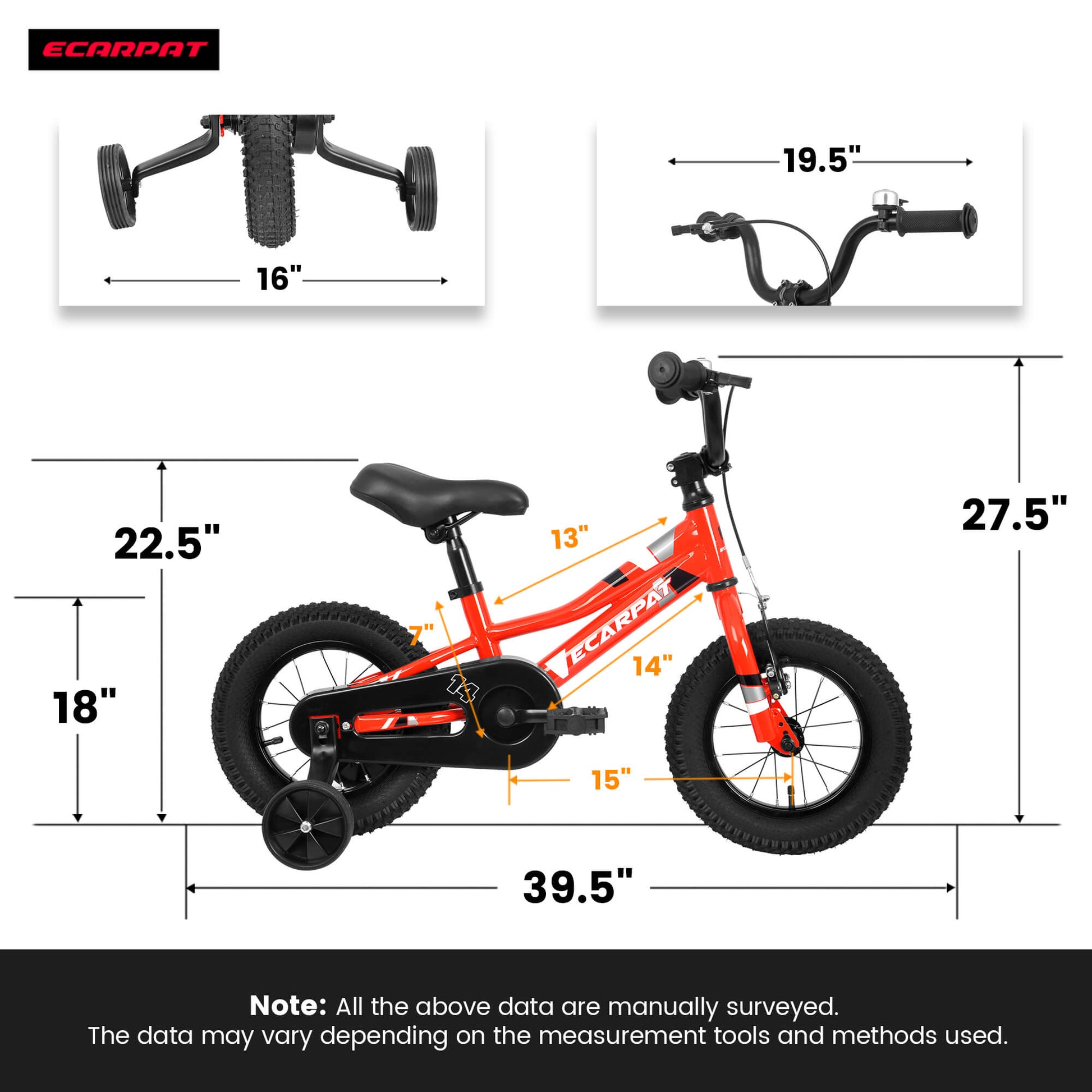 Ecarpat GrowTo18 18“ Kid Bike - Howling Moto