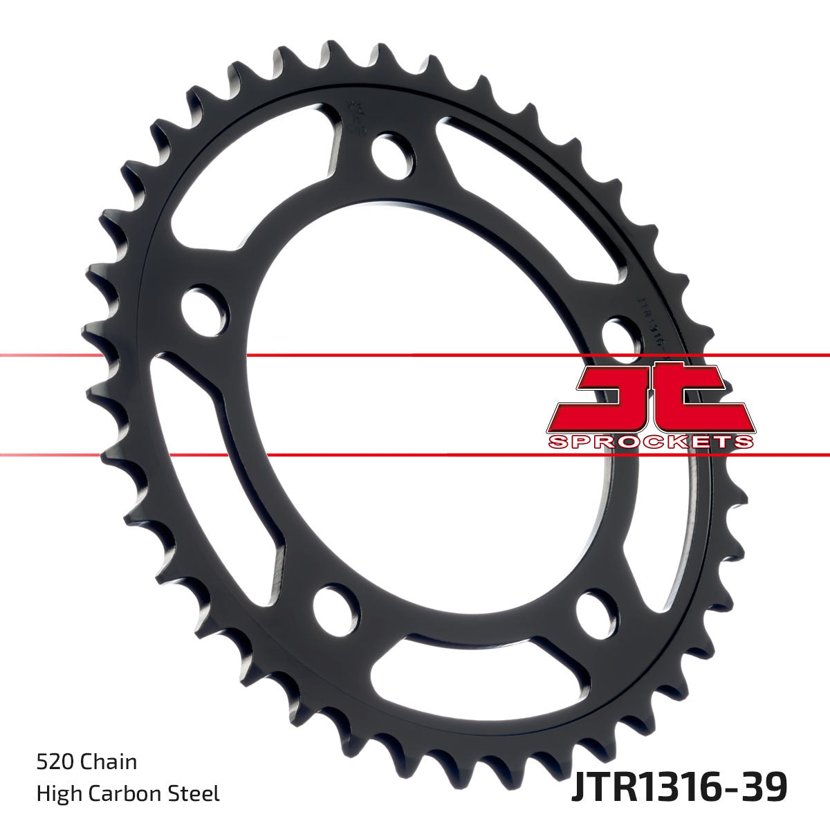 JT, JT Rear Sprocket Steel 39T 520 Hon - High-Performance Replacement Part