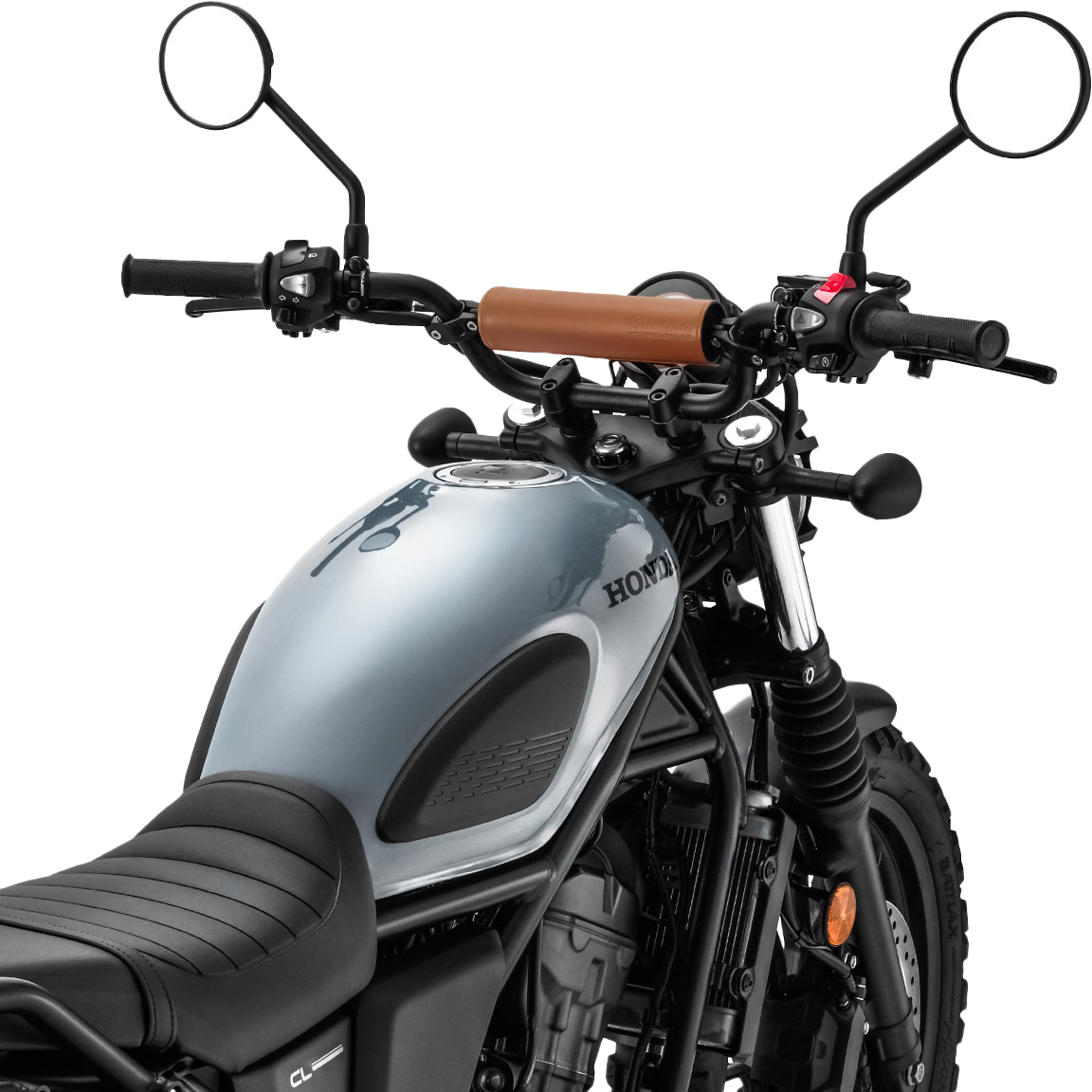 ZETA, ZETA Handlebar Bar Pad Set 200mm with Brown Pad and Aluminum Brace - Model ZE47-9601