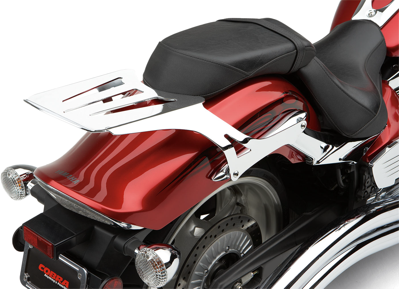 COBRA, COBRA Solo Luggage Rack Chrome for Yamaha Stryker 2011-2018 Part 02-4270