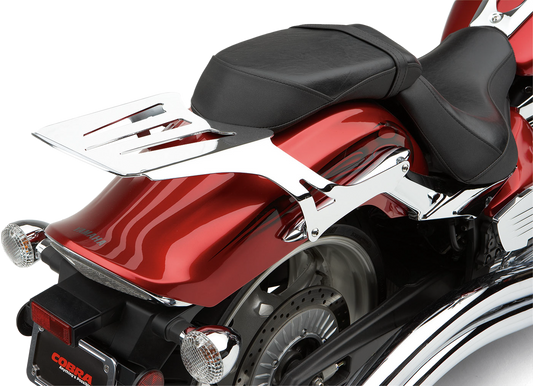 COBRA, COBRA Solo Luggage Rack Chrome for Yamaha Stryker 2011-2018 Part 02-4270