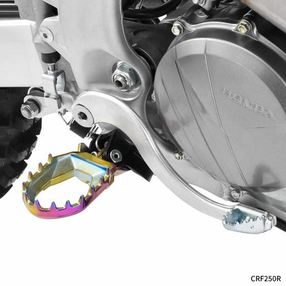 ZETA Max Foot Peg Hon Oilslick finish with part number ZE93-2605, motorcycle foot peg with sleek Oilslick coating.