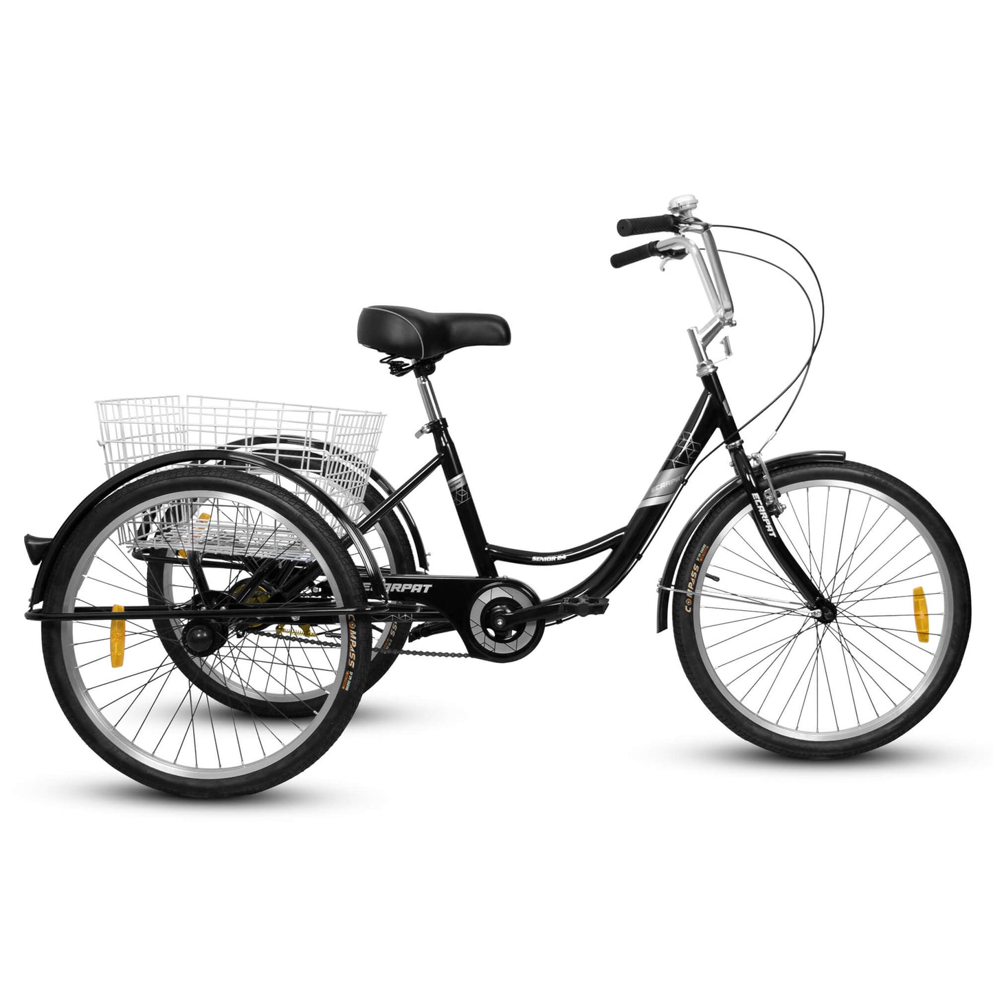 Ecarpat 24“ Single-Speed Adult Tricycle - Howling Moto