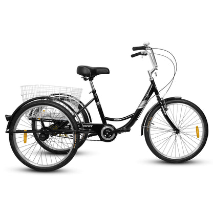 Ecarpat 24“ Single-Speed Adult Tricycle - Howling Moto