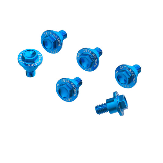 ZETA ZE88-9509 fork guard bolt for Husqvarna blue motorcycle models, close-up view of the metal component.