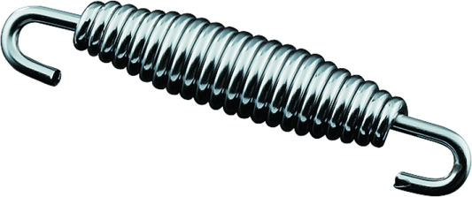 Chrome Kuryakyn Kickstand Spring for Harley Davidson models, part 7110, showcasing shiny metal and mounting details.