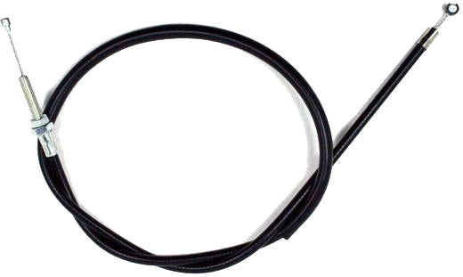 Black vinyl clutch cable with longitudinally-wound housing by MOTION PRO, suitable for motorcycle clutch systems.