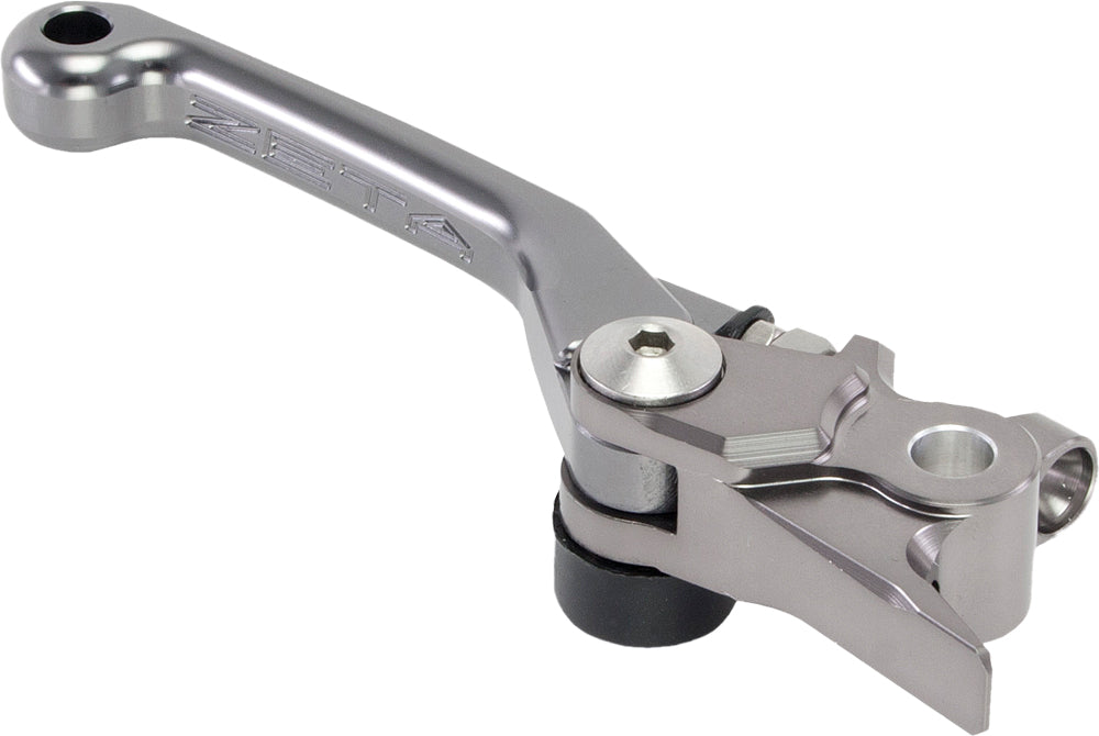 ZETA Pivot Brake Lever M Type for motorcycles, showing the black metal brake lever with pivot mechanism and part number ZE41-3262